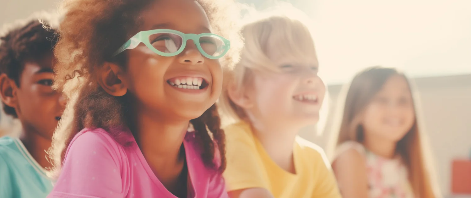 MAIN Classroom of Happy Children Image